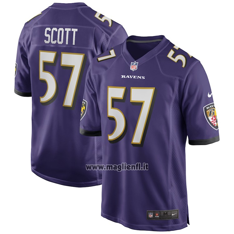 Maglia NFL Game Baltimore Ravens Bart Scott Retired Viola